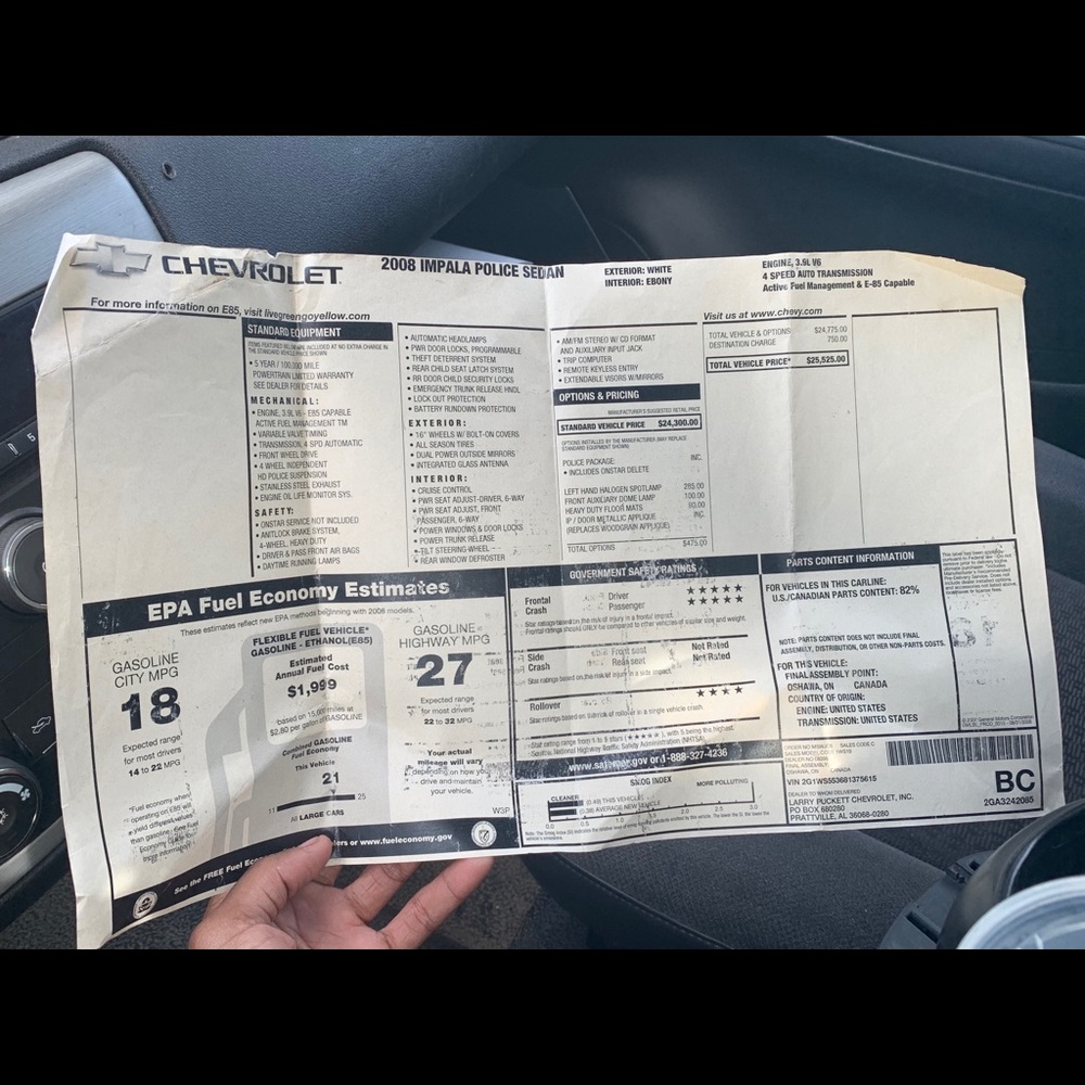 2008 Impala - Picture 6 of 9